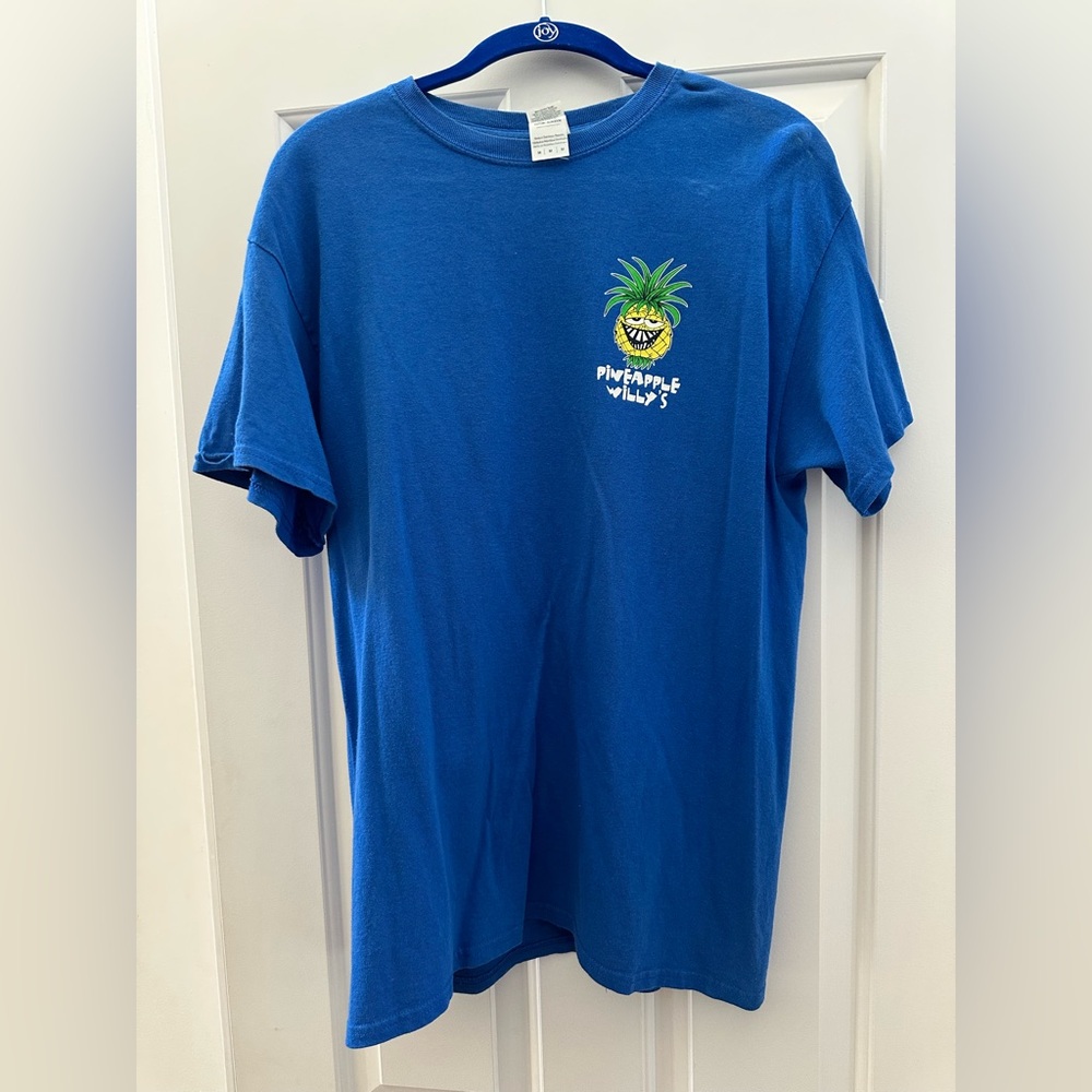 Pineapple Willy’s Panama City Beach Florida Blue Short Sleeve T-shirt medium